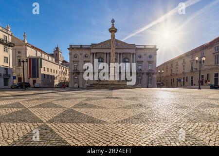 Lissabon Portugal, Skyline der Stadt am Kloster Jeronimos Stockfoto