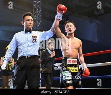 Tokio, Japan. 20. Mai 2023. Hiroto Kyoguchi aus Japan gewann am 20. Mai 2023 im Sumida City Gymnasium in Tokio, Japan, den Fliegerkampf. Kredit: Hiroaki Finito Yamaguchi/AFLO/Alamy Live News Stockfoto