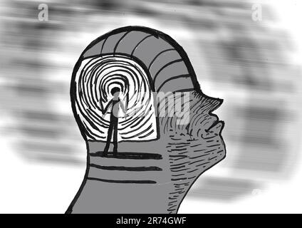 Psychische Gesundheit Stockfoto