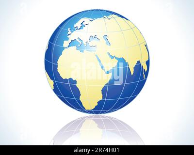 Abstrakte Vektordarstellung des Glanzkugel-Symbols Stock Vektor