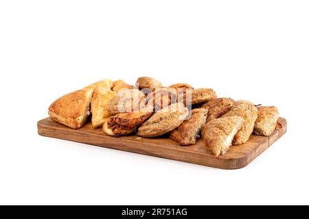 Köstliches Frisches Gebäck Von Serbic Bakery. Selektiver Fokus, lebendige Farben. Stockfoto