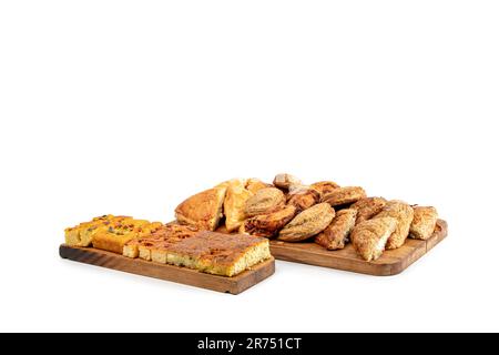 Köstliches Frisches Gebäck Von Serbic Bakery. Selektiver Fokus, lebendige Farben. Stockfoto