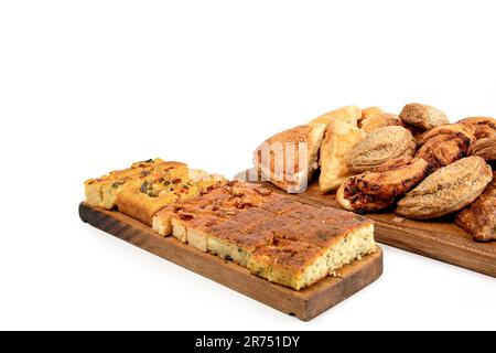 Köstliches Frisches Gebäck Von Serbic Bakery. Selektiver Fokus, lebendige Farben. Stockfoto