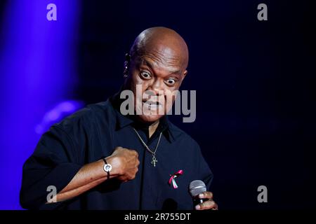 Mario Ramsamy tritt am 12. Juni 2023 auf der Psychodon 2023 Party im l' Olympia in Paris auf. Foto: Nasser Berzane/ABACAPRESS.COM Stockfoto