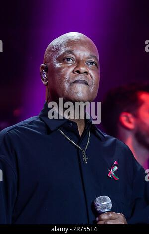 Mario Ramsamy tritt am 12. Juni 2023 auf der Psychodon 2023 Party im l' Olympia in Paris auf. Foto: Nasser Berzane/ABACAPRESS.COM Stockfoto