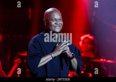 Mario Ramsamy tritt am 12. Juni 2023 auf der Psychodon 2023 Party im l' Olympia in Paris auf. Foto: Nasser Berzane/ABACAPRESS.COM Stockfoto