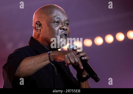 Mario Ramsamy tritt am 12. Juni 2023 auf der Psychodon 2023 Party im l' Olympia in Paris auf. Foto: Nasser Berzane/ABACAPRESS.COM Stockfoto