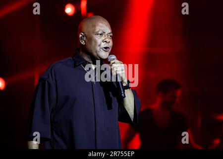 Mario Ramsamy tritt am 12. Juni 2023 auf der Psychodon 2023 Party im l' Olympia in Paris auf. Foto: Nasser Berzane/ABACAPRESS.COM Stockfoto