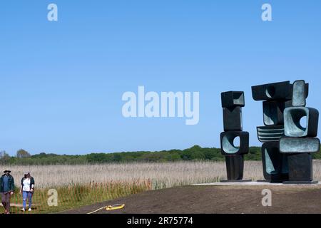 Barbara Hepworth 'Family of man' Snape Maltings Suffolk England Stockfoto