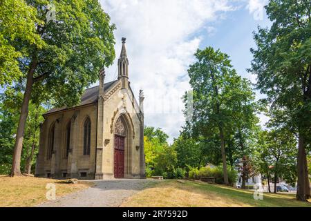 Meiningen, Park Englischer Garten, Herzogliche Gruftkapelle in Thüringen, Deutschland Stockfoto