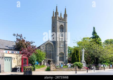 St. Mary's Church, St. Mary's Street, Bungay, Suffolk, England, Vereinigtes Königreich Stockfoto