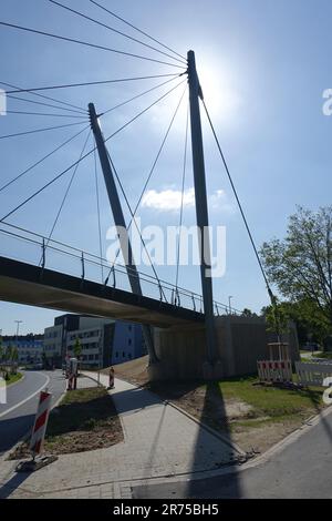 Radbrücke Rheinischer Esel, Pferdebachstraße, Deutschland, Nordrhein-Westfalen, Ruhrgebiet, Witten Stockfoto