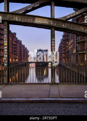 Die Burg im Hamburger Lagerbezirk Speicherstadt Stockfoto