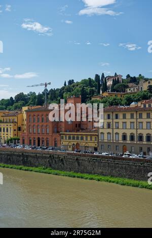 Fluss Arno in Florenz, Italien Stockfoto