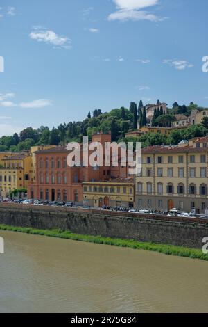 Fluss Arno in Florenz, Italien Stockfoto