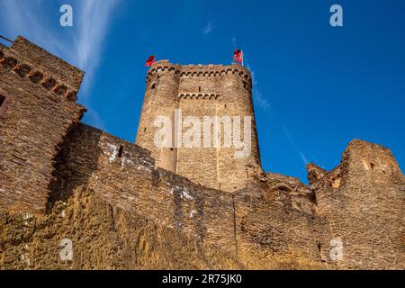 Ehrenburg bei Brodenbach, Moseltal, Mosel, Rheinland-Pfalz, Deutschland Stockfoto