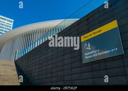 Neue Philharmonie auf dem Europaplatz, Kirchberg, Luxemburg-Stadt, Benelux, Benelux-Länder, Luxemburg Stockfoto