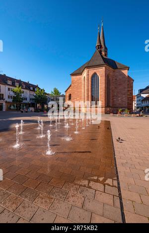 Alexanderkirche am Alexanderplatz, Zweibrücken, Westpfalz, Rheinland-Pfalz, Deutschland Stockfoto