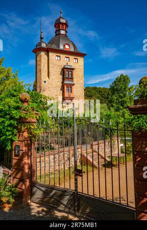 Wohnturm in Vollrad, Oestrich-Winkel Rhein, Rheintal, Rheingau, Taunus, Hessen, Deutschland Stockfoto