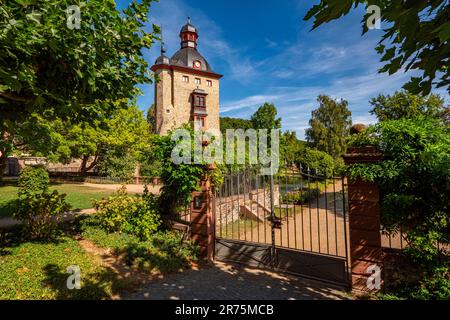 Wohnturm in Vollrad, Oestrich-Winkel Rhein, Rheintal, Rheingau, Taunus, Hessen, Deutschland Stockfoto