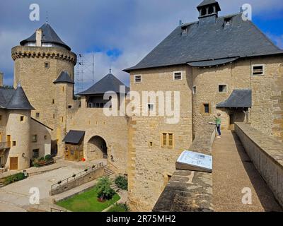 Chateau Malbrouck in Manderen, Moselle, Lothringen, Grand Est, Elsass-Champagne-Ardenne-Lothringen, Frankreich Stockfoto