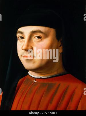 Porträt Eines Mannes Antonello da Messina (1429/30-1479) Stockfoto
