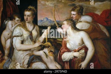 Tizian – Venus, Blindfaltung, Amboss 1565 Stockfoto