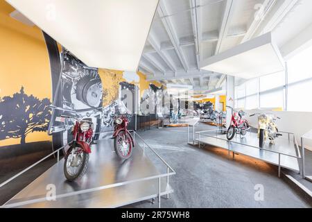 Automobilausstellung im Kaiser-Franz-Josefs Höhe Visitor Center, alte Motorräder, Oldtimer. Stockfoto