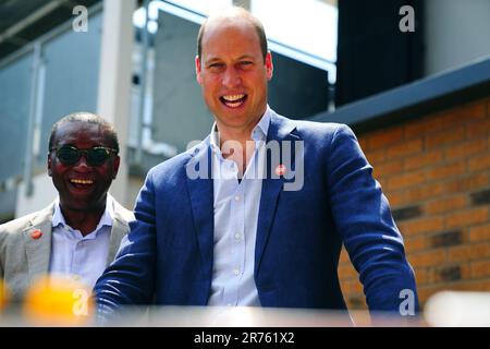 Der Prince of Wales nimmt an der Eröffnung von Centrepoint's Reuben House in London Teil, einer neuen Entwicklung, die einen Schlüsselteil des Programms Independent Living der Organisation zur Bekämpfung der Jugendarbeitslosigkeit in Süd-London bildet. Foto: Dienstag, 13. Juni 2023. Stockfoto