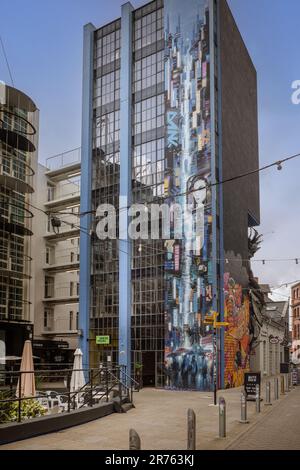 Das Green House bietet Studio-Platz in der Gibb Street, Digbeth, einer Gegend in Birmingham, die für ihre pulsierende Kunst- und Kulturszene bekannt ist. Stockfoto