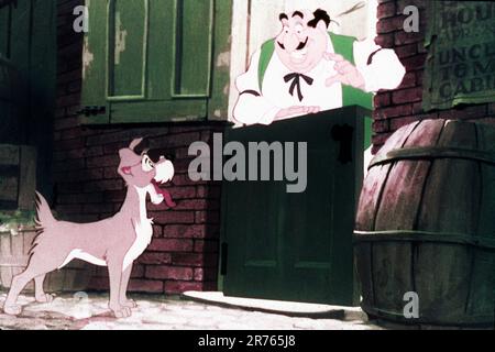 The Tramp and Tony in WALT DISNEY's LADY AND THE TRAMP 1955 Directors CLYDE GERONIMI WILFRED JACKSON und HAMILTON LUSKE aus der Geschichte von ward Greene Walt Disney Productions / Buena Vista Film Distribution Company Stockfoto