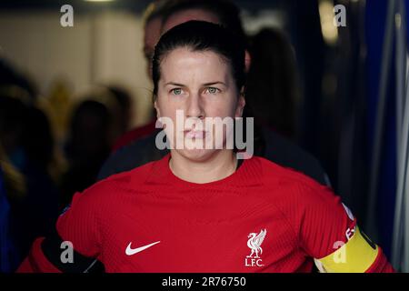 Aktenfoto von 22-01-2023 von Liverpools Niamh Fahey. Liverpool hat bekannt gegeben, dass Captain Niamh Fahey ihren Vertrag mit der Frauen-Superliga-Einheit verlängert hat. Ausgabedatum: Dienstag, 13. Juni 2023. Stockfoto