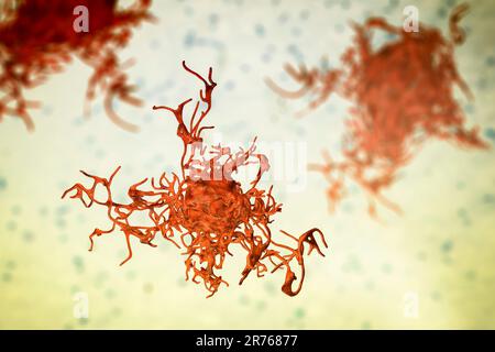 Amöbe, Computer-Illustration. Stockfoto