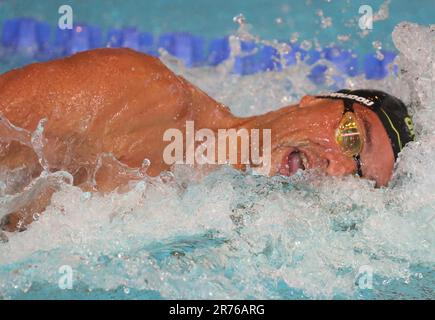 Rennes, Frankreich. 13. Juni 2023. Florent Manaudou, Hebe 100m Freestyle-Männer während der French Elite Swimming Championships am 13. Juni 2023 in Rennes, Frankreich. Foto: Laurent Lairys/ABACAPRESS.COM Kredit: Abaca Press/Alamy Live News Stockfoto