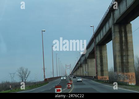 Die Brücke von Zarate Brazo Largo Stockfoto