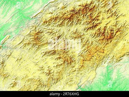 Hintergrund Natural Relief Plains and Hills Stockfoto