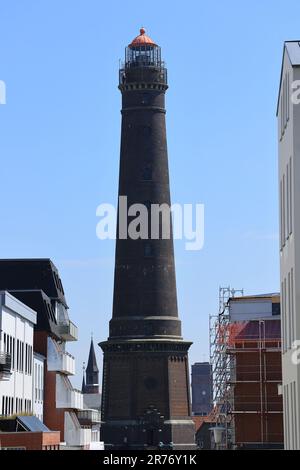 Blick auf die 3 Türme auf der Insel Borkum Stockfoto