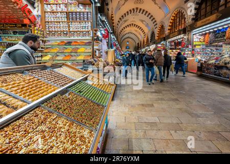 Gewürzbasar, Istanbul, Türkei Stockfoto