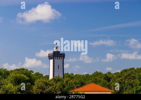 Leuchtturmgrab in Verdon-sur-Mer, Gironde, Aquitanien, Frankreich Stockfoto