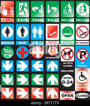 Hochwertige Symbole Stock Vektor