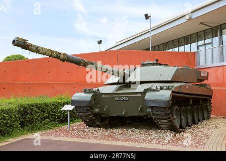 Nachkriegs-britischer Challenger I, Tank Museum, Bovington Camp, Dorchester, Dorset, England, Großbritannien, Großbritannien, Großbritannien, Großbritannien, Europa Stockfoto