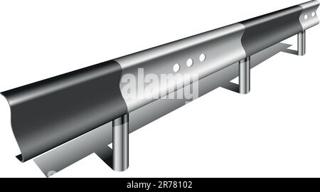 Detaillierte Darstellung eines Schutzgeländers Stock Vektor