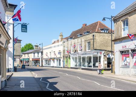 High Street, Saxmundham, Suffolk, England, Vereinigtes Königreich Stockfoto