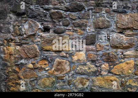 Hinrichtungswand im Covenanters Gefängnis in Greyfriars Kirkyard in Edinburgh, Schottland. Stockfoto