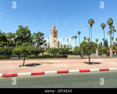 Marokko, Marrakesch, Koutoubia-Moschee Stockfoto