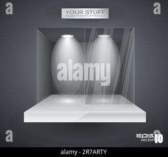 Werbefläche für Ihr Produkt mit LED-Spots Stock Vektor