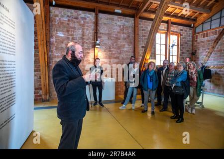 Barcelona, Maresme Coast, Mataró City, das Nau Gaudí der Cooperativa Obrera Mataronense ist ein Werk der Gemeinde Mataró (Barcelona) erklärt Stockfoto