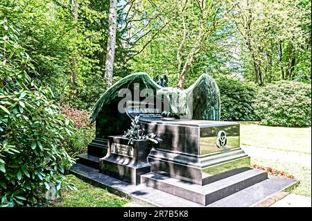 Essen (NRW, Deutschland): Familienfriedhof der Familie Krupp in Essen Bredeney; Friedhof der Familie Krupp Stockfoto