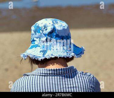 Ayr, Schottland, Vereinigtes Königreich, 14. Juni 2023. Wetter in Großbritannien: Heißer Strand in Ayr sah Touristen und Einheimische den Sand genießen. Credit Gerard Ferry/Alamy Live News Stockfoto