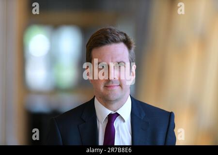 Edinburgh Scotland, Vereinigtes Königreich, 14. Juni 2023. Daniel Johnson vom Schottischen Parlament. Live-Nachrichten von sst/alamy Stockfoto